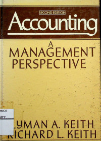 Image of Accounting A MANAGEMENT PERSPECTIVE SECOND EDITION