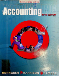 Image of ACCOUNTING, FIFTH EDITION