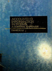 Image of ACCOUNTING INFORMATION SYSTEMS; A CONTROL EMPHASIS