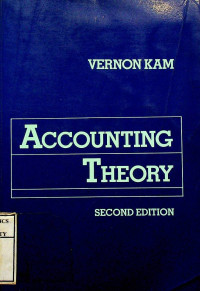 Image of ACCOUNTING THEORY, SECOND EDITION
