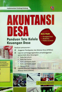 Image of AKUNTANSI DESA; Panduan Tata Kelola Keuangan Desa