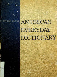 Image of AMERICAN EVERDAY DICTIONARY