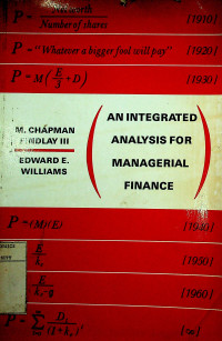 Image of AN INTEGRATED ANALYSIS FOR MANAGERIAL FINANCE