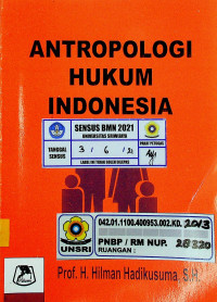 Image of ANTROPOLOGI HUKUM INDONESIA