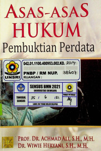 Image of ASAS-ASAS HUKUM Pembuktian Perdata