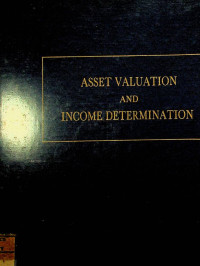 Image of ASSET VALUATION AND INCOME DETERMINATION
