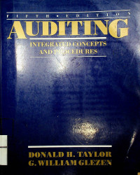 Image of AUDITING : INTEGRATED CONCEPTS AND PROCEDURES