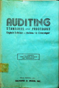 Image of AUDITING STANDARDS AND PROCEDURES
