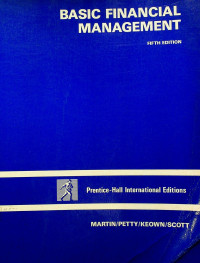 Image of BASIC FINANCIAL MANAGEMENT FIFTH EDITION