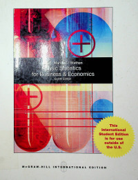Image of Basic Statistics for Business & Economics, Eighth Edition