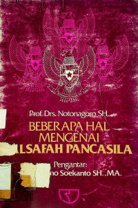 Image of BEBERAPA HAL MENGENAI FALSAFAH PANCASILA
