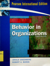 Image of Behavior in Organizations, NINTH EDITION