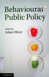 Image of Behavioural Public Policy