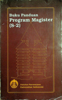 Image of Buku Panduan Program Magister (S-2)