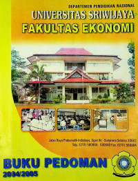 Image of BUKU PEDOMAN FAKULTAS EKONOMI TAHUN AKADEMIK 2004/2005