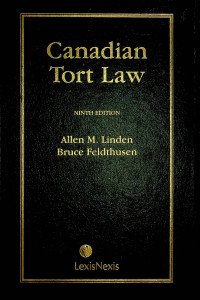 Image of Canadian Tort Law NINTH EDITION