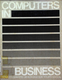 Image of COMPUTERS IN BUSINESS; AN INTRODUCTION