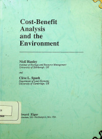 Image of Cost-Benefit Analysis and the Environment