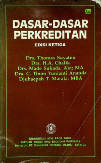 Image of DASAR-DASAR PERKREDITAN, EDISI KETIGA