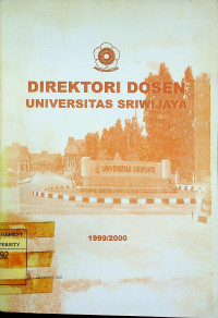 Image of DIREKTORI DOSEN UNIVERSITAS SRIWIJAYA, 1999/2000