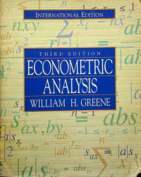 Image of ECONOMETRIC ANALYSIS, THIRD EDITION