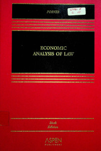 Image of ECONOMIC ANALYSIS OF LAW, Sixth Edition