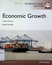 Image of Economic Growth, THIRD EDITION