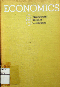 Image of ECONOMICS: Measurement Theories Case Studies