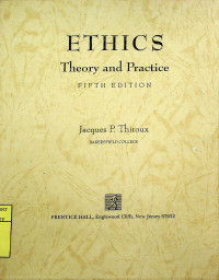 Image of ETHICS : Theory and Practice, FIFTH EDITION