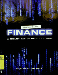 Image of FINANCE ; A QUANTITATIVE INTRODUCTION