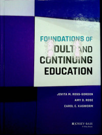 Image of FOUNDATIONS OF ADULT AND CONTINUING EDUCATION