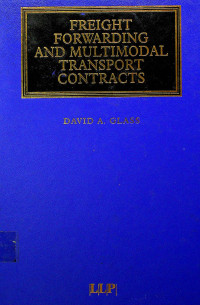 Image of FREIGHT FORWARDING AND MULTI MODAL TRANSPORT CONTRACTS