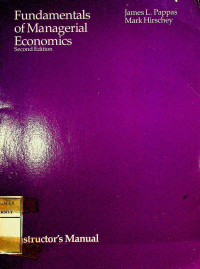 Image of Fundamentals of Managerial Economics, Second Edition