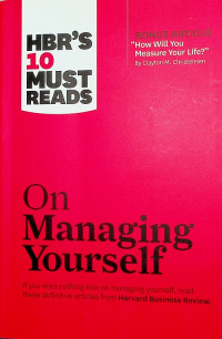 Image of HBR'S 10 MUST READS : On Managing Yourself