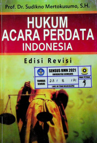 Image of HUKUM ACARA PERDATA INDONESIA, Edisi Revisi