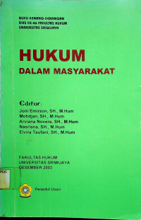 Image of HUKUM DALAM MASYARAKAT