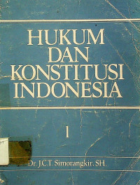 Image of HUKUM DAN KONSTITUSI INDONESIA 1