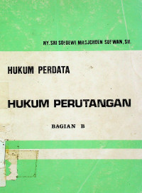 Image of HUKUM PERDATA HUKUM PERUTANGAN, BAGIAN B