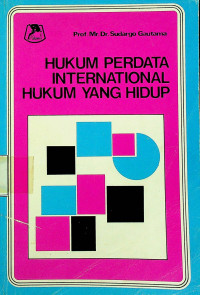 Image of HUKUM PERDATA INTERNASIONAL, HUKUM YANG HIDUP