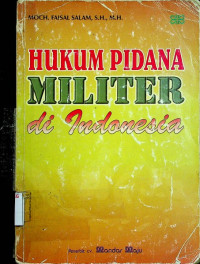 Image of HUKUM PIDANA MILITER di Indonesia