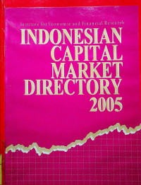 Image of INDONESIAN CAPITAL MARKET DIRECTORY 2005