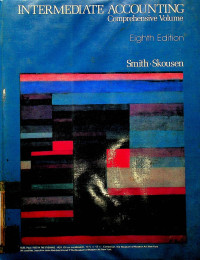 Image of INTERMEDIATE ACCOUNTING; Comprehensive Volume, Eighth Edition