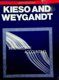 Image of INTERMEDIATE ACCOUNTING, SIXTH EDITION