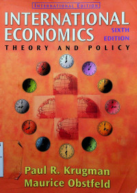 Image of INTERNATIONAL ECONOMICS: THEORY & POLICY, SIXTH EDITION