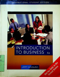 Image of INTRODUCTION TO BUSINESS 4e