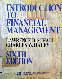 Image of INTRODUCTION TO FINANCIAL MANAGEMENT, SIXTH EDITION