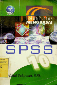 Image of Jalan Pintas MENGUASAI SPSS 10
