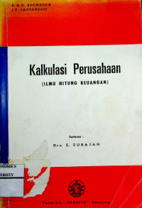 Image of Kalkulasi Perusahaan (ILMU HITUNG KEUANGAN)