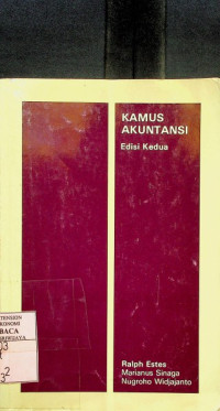 Image of KAMUS AKUNTANSI, Edisi Kedua