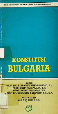 Image of KONSTITUSI BULGARIA
